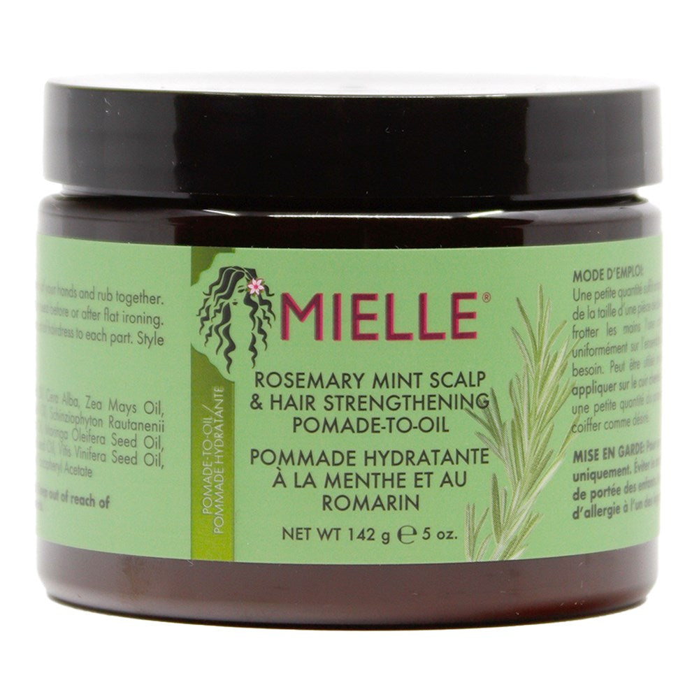 MIELLE Rosemary Mint Strengthening Pomade-To-Oil Scalp &amp; Hair Quencher (5oz)