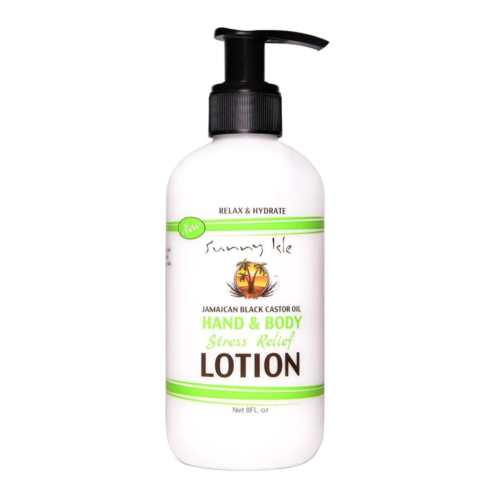 SUNNY ISLE Jamaican Black Castor Oil Hand &amp; Body Stress Relief Lotion (8oz)