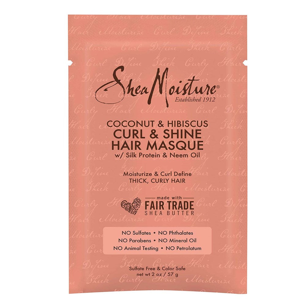 SHEA MOISTURE Coconut &amp; Hibiscus Curl &amp; Shine Hair Masque Packet (2oz)
