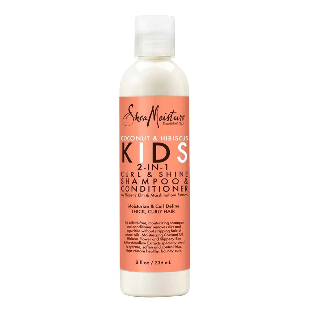 SHEA MOISTURE Kids Coconut &amp; Hibiscus 2-In-1 Curl &amp; Shine Shampoo &amp; Conditioner (8oz)