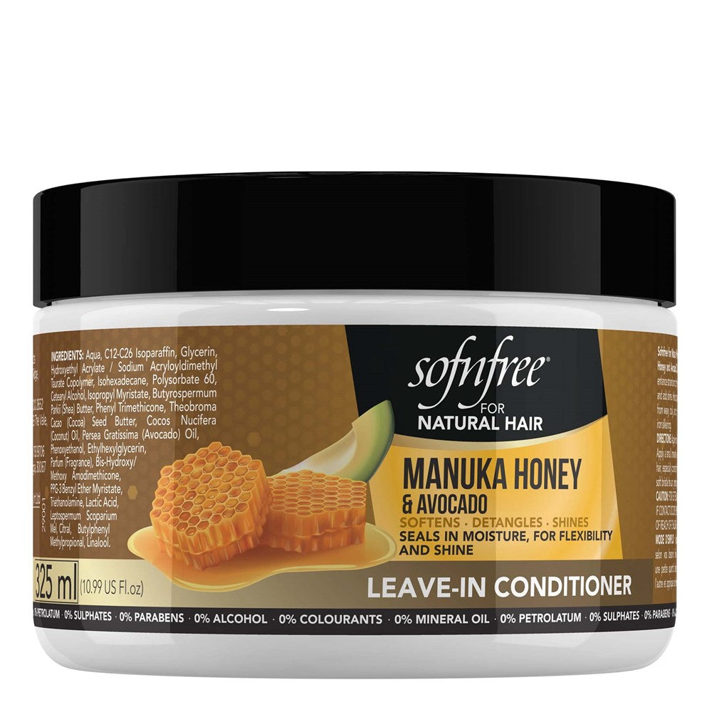 SOFN'FREE Manuka Honey &amp; Avocado Leave In conditioner (11oz)