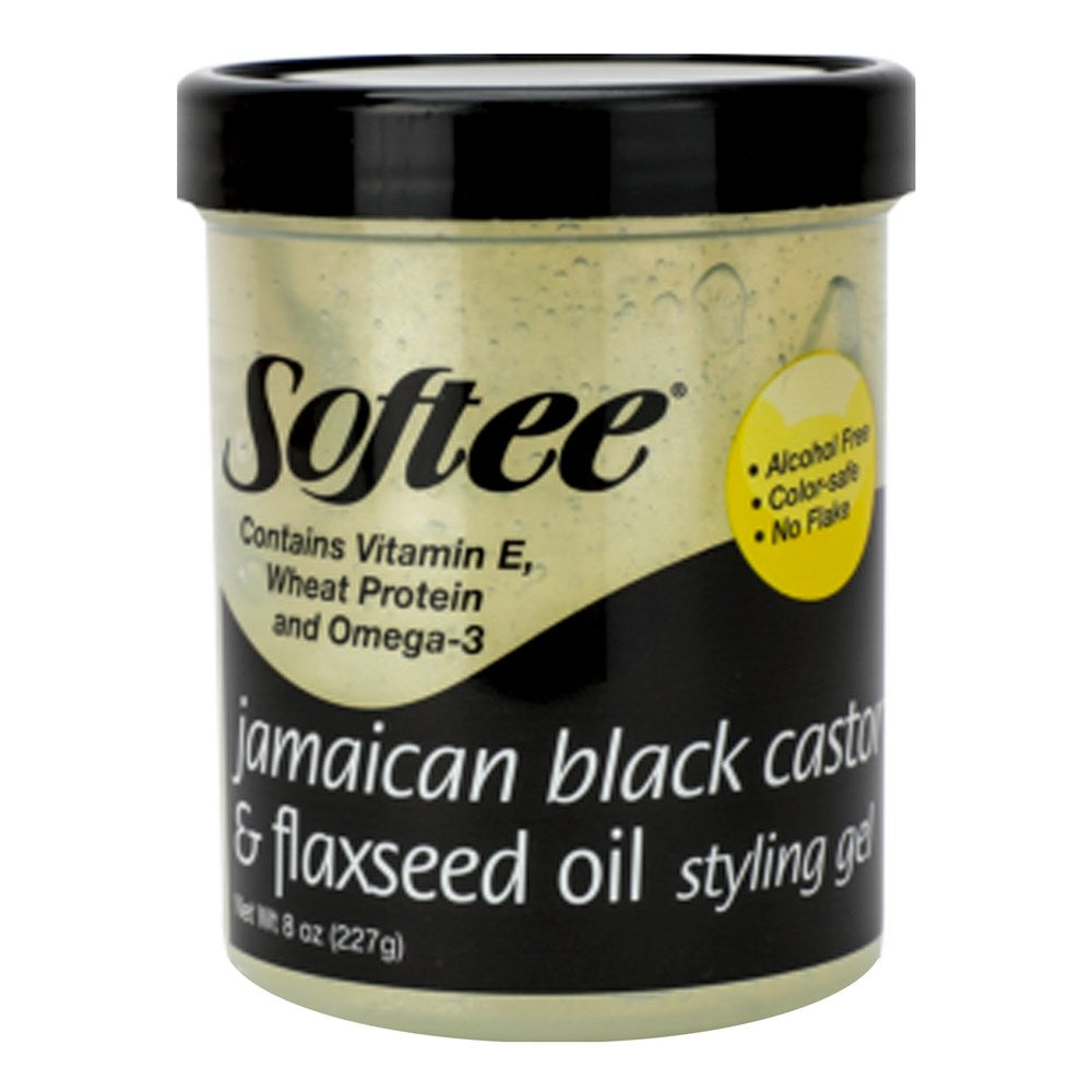 SOFTEE Jamaican Black Castor &amp; Flaxseed Oil Styling Gel