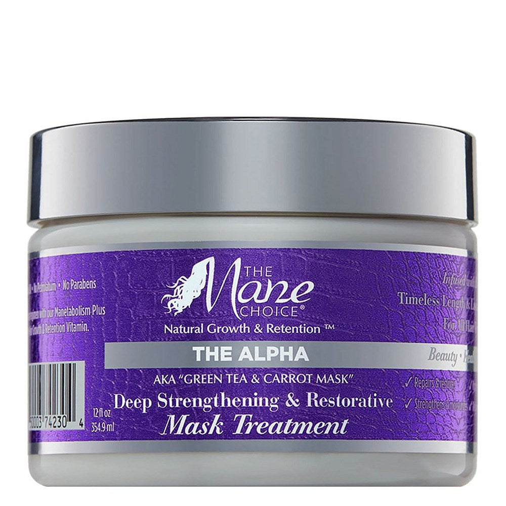 THE MANE CHOICE Green Tea &amp; Carrot Deep Strengthening &amp; Restore Mask Treatment (12oz)