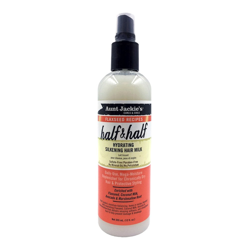 AUNT JACKIE'S Flaxseed Half&amp;Half Hydrating Silkening Hair Milk (12oz)