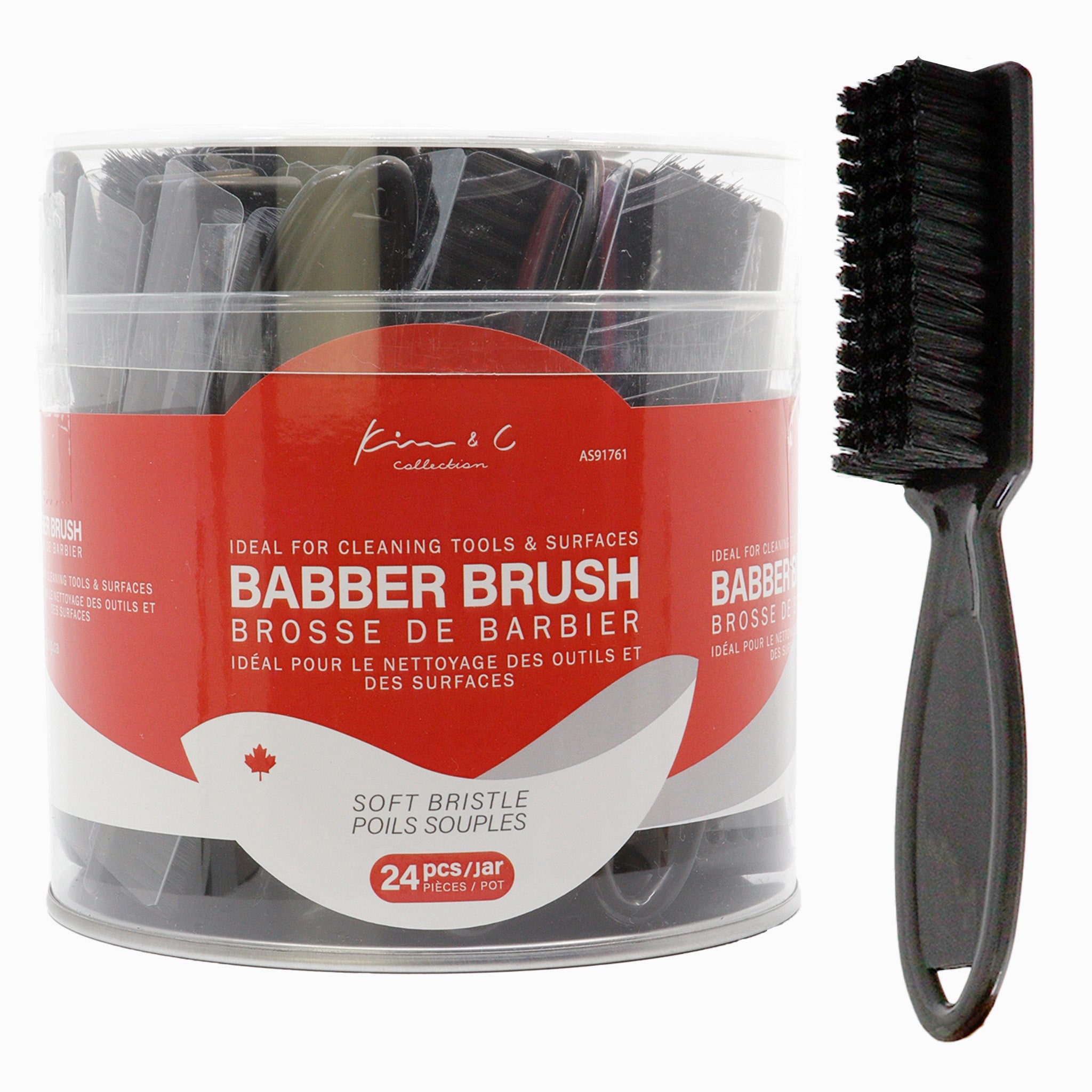 Kim &amp; C Barber Brush (24pcs/Jar)