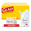 GLAD White Garbage Bag [Tall 45L]