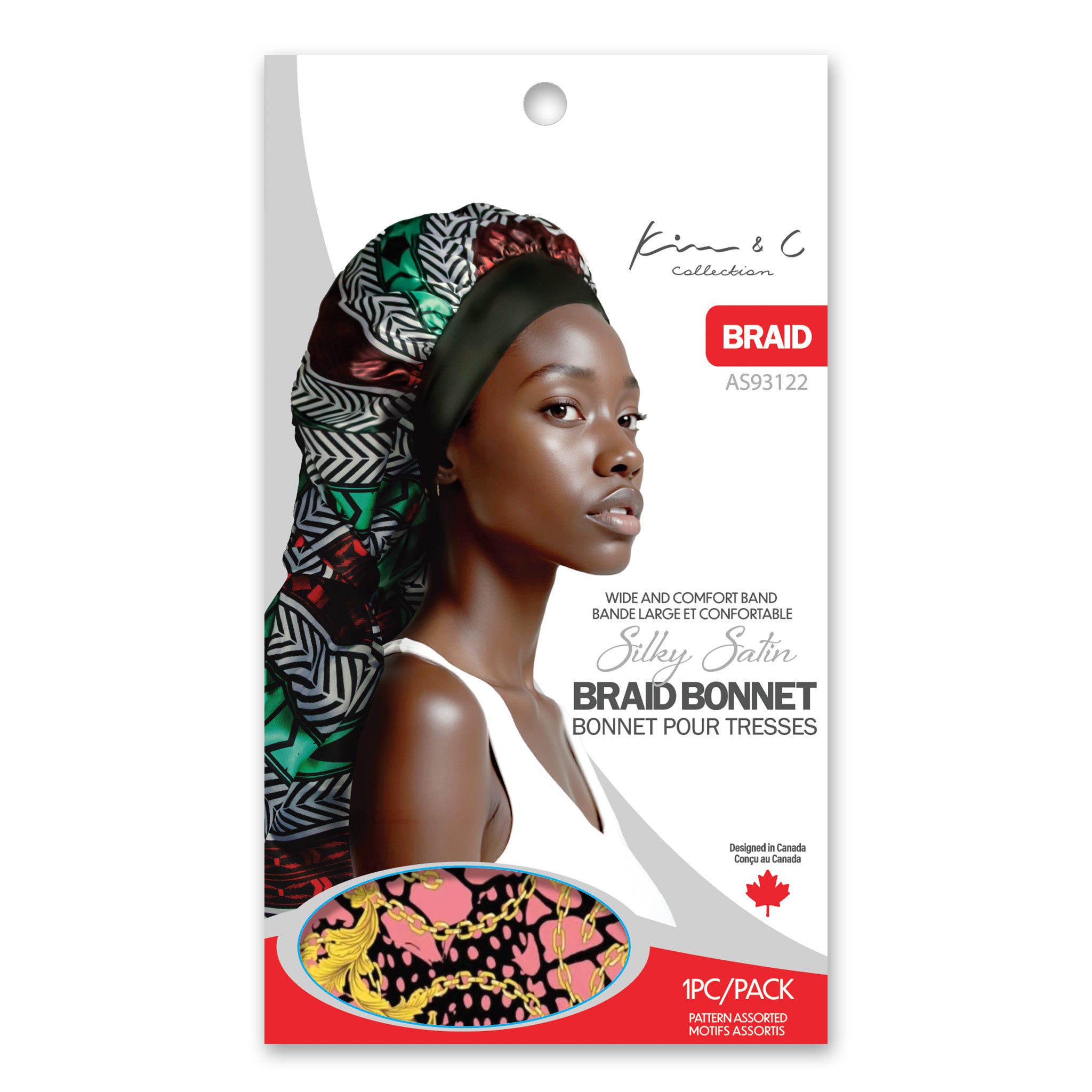 KIM &amp; C Silky Satin Braid Bonnet