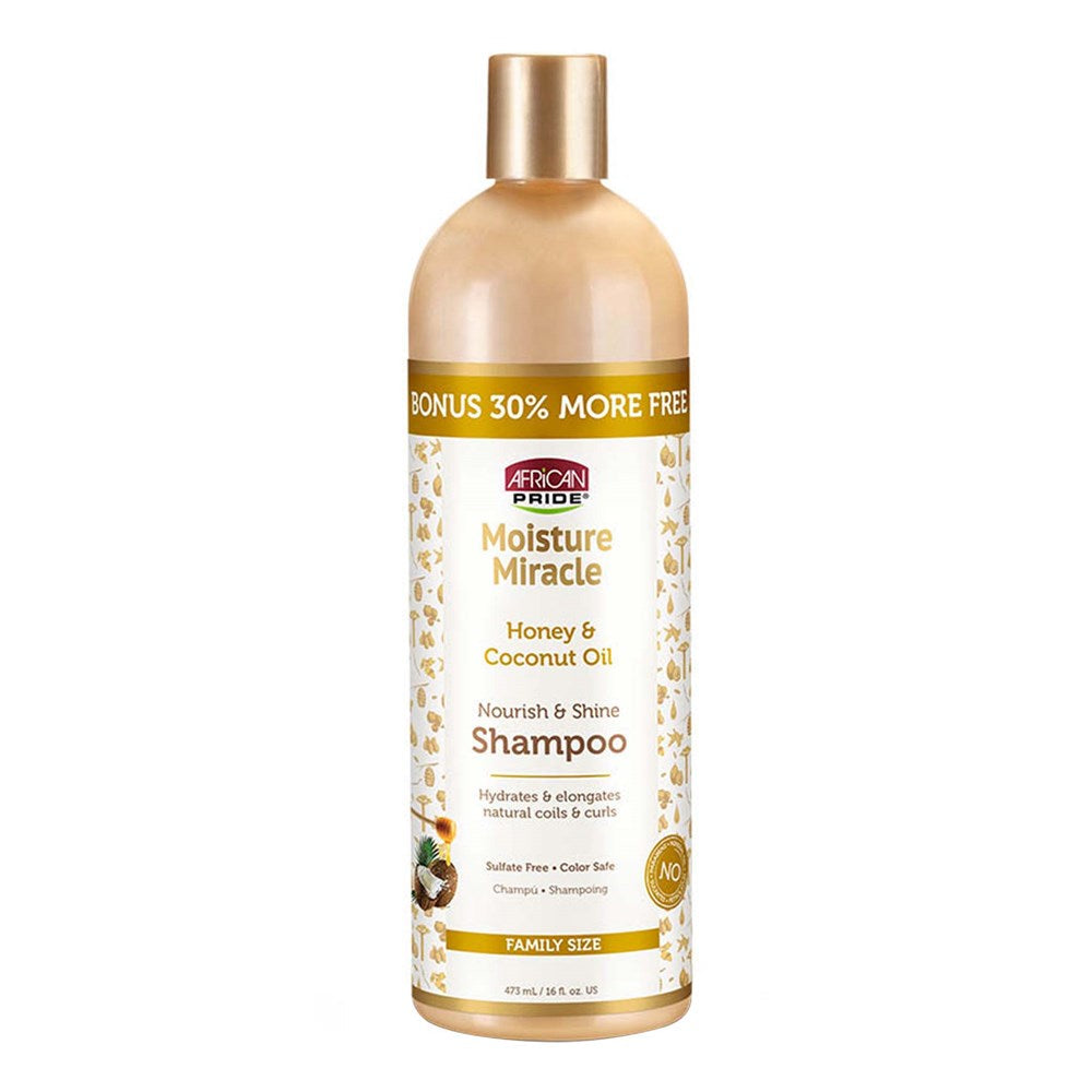 AFRICAN PRIDE Moisture Miracle Honey &amp; Coconut Oil Shampoo (16oz)