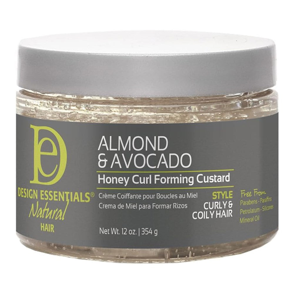 DESIGN ESSENTIALS Almond &amp; Avocado Honey Curl Forming Custard (12oz)
