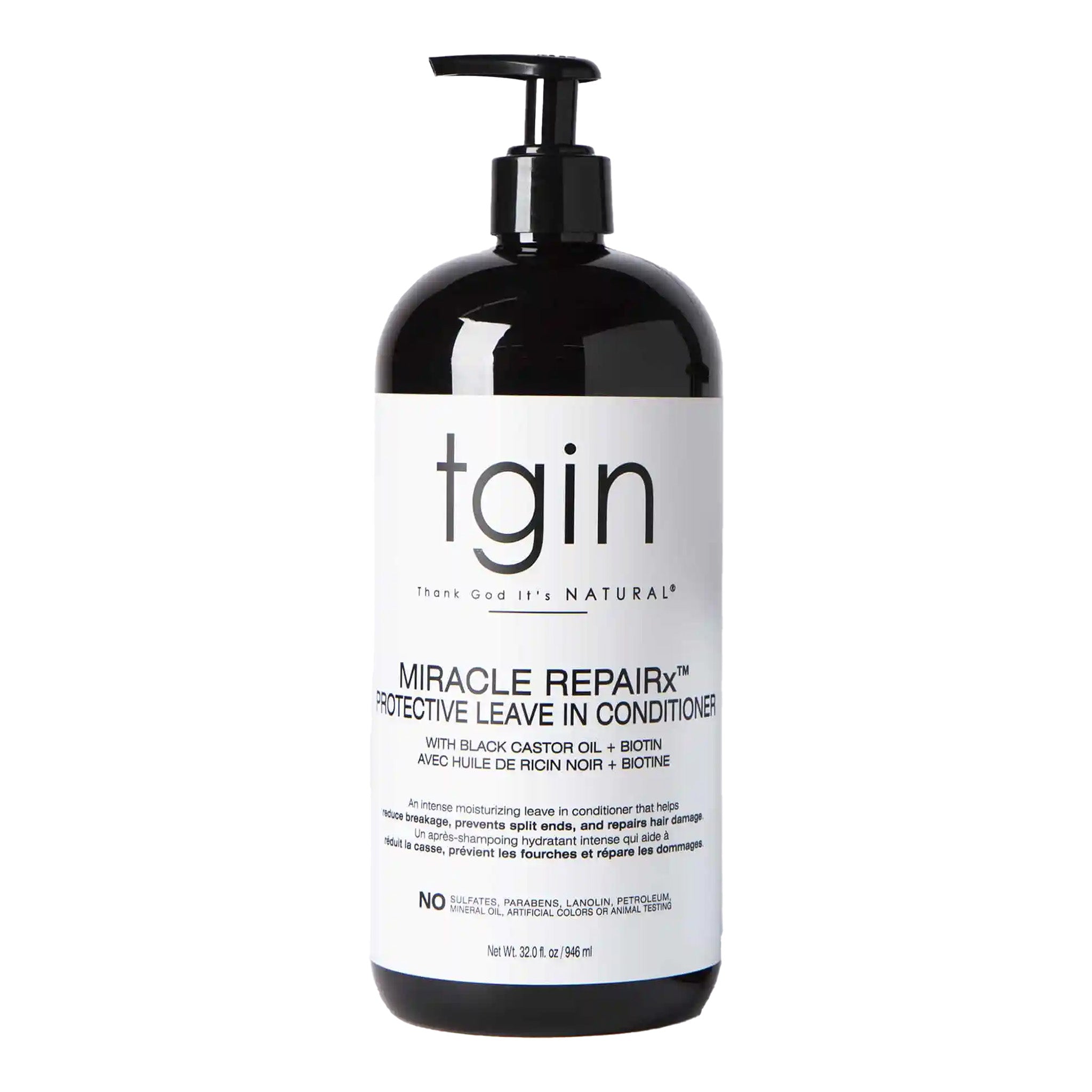 TGIN MIRACLE REPAIRX Protective Leave in Conditioner (32oz)